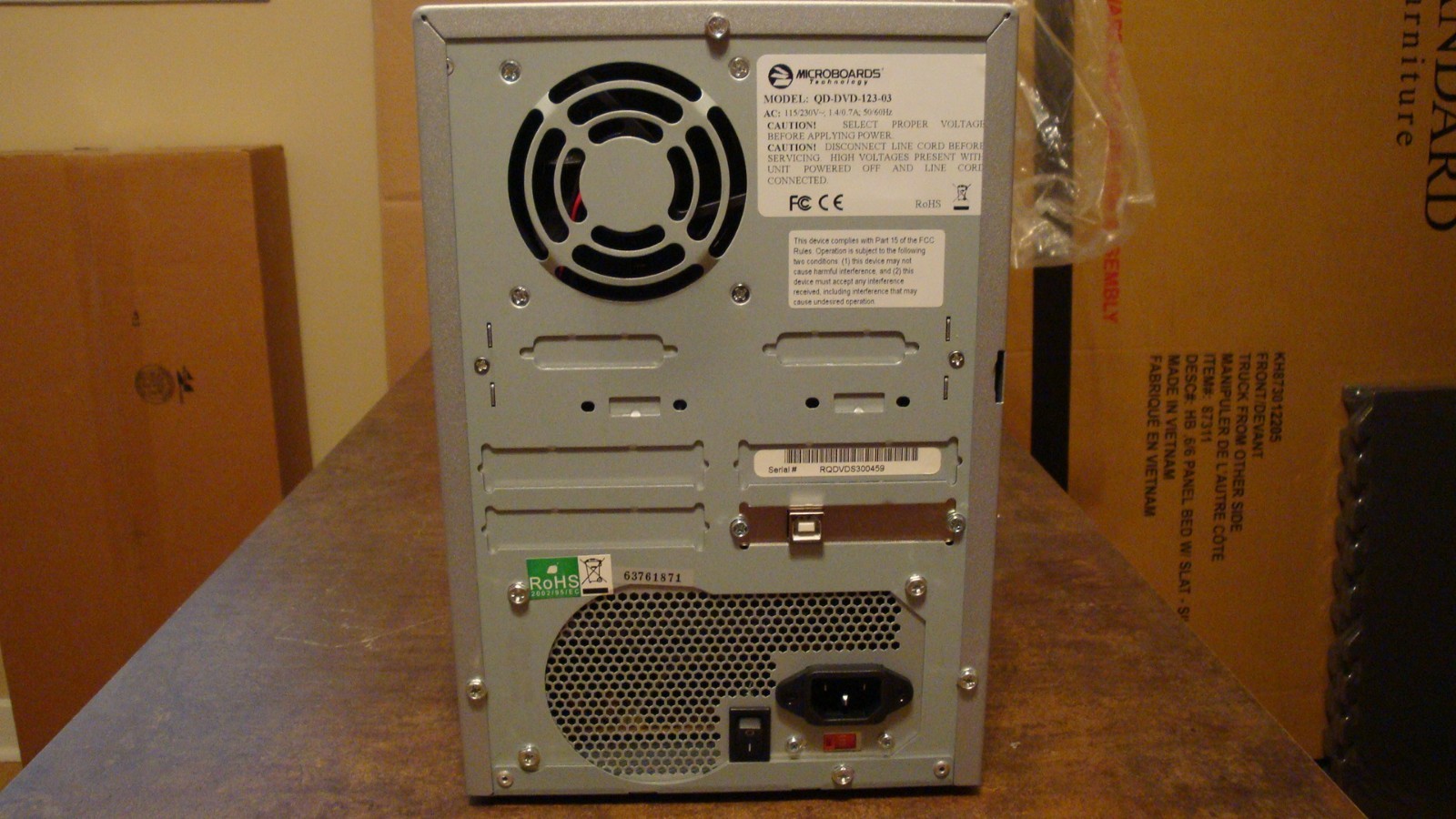 Microboards QD-DVD-123-03 24x/48x Standalone 1 to 3 DVD/CD Duplicator