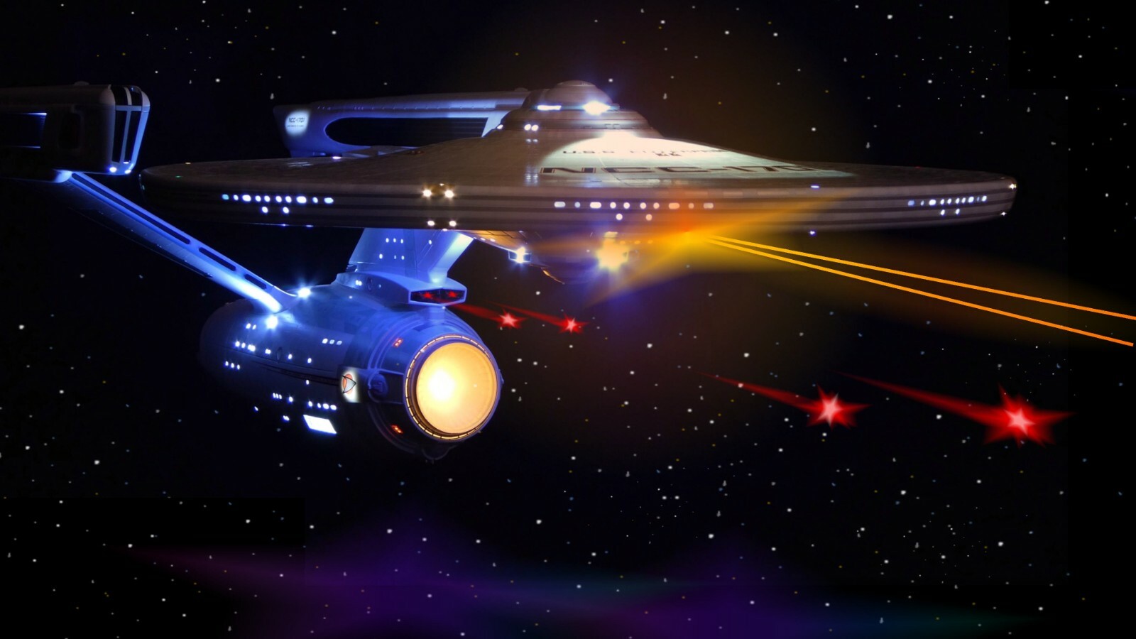 USS Enterprise NCC1701 Refit/A Movie Quality LED Lighting