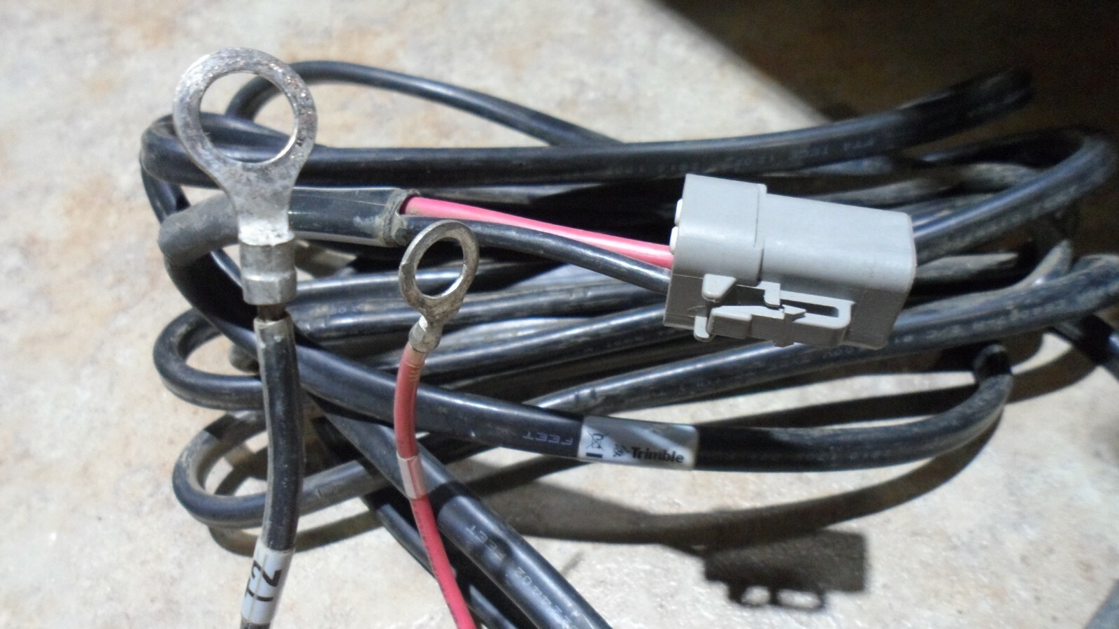 Trimble GPS Bottom Power Cord harness 67258, CFX750,FM750, FMX, FM1000, ZTN67258