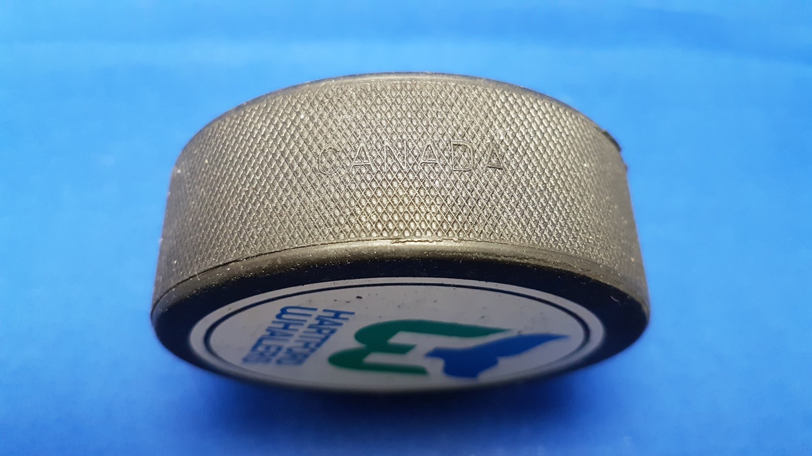 VINTAGE HARTFORD WHALERS 1980s NHL Hockey Puck VICEROY