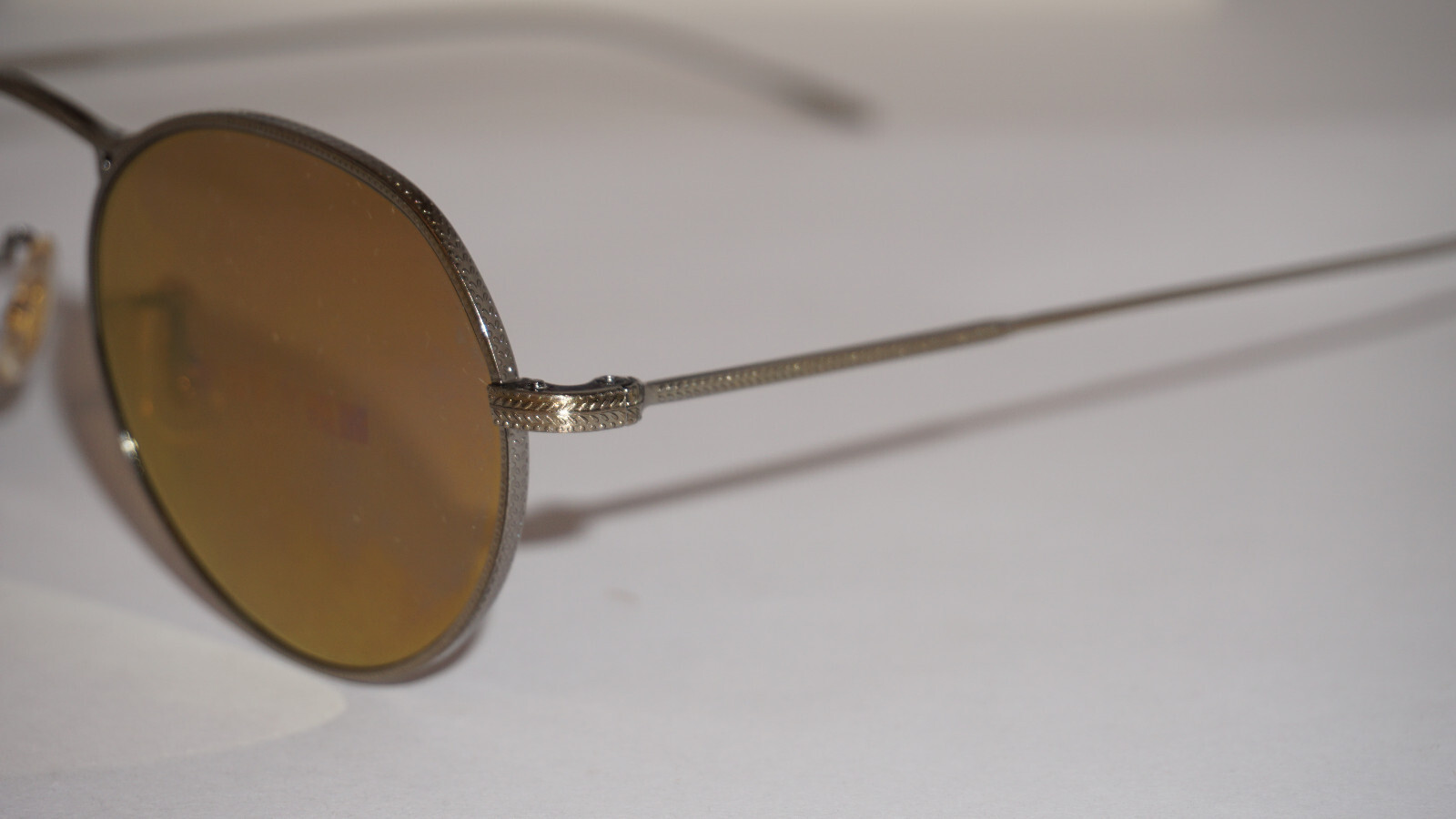 Pre-owned Oliver Peoples Sunglasse M-4 30th Gold Gold Mirror Ov1220s 5039w4 49 20 145