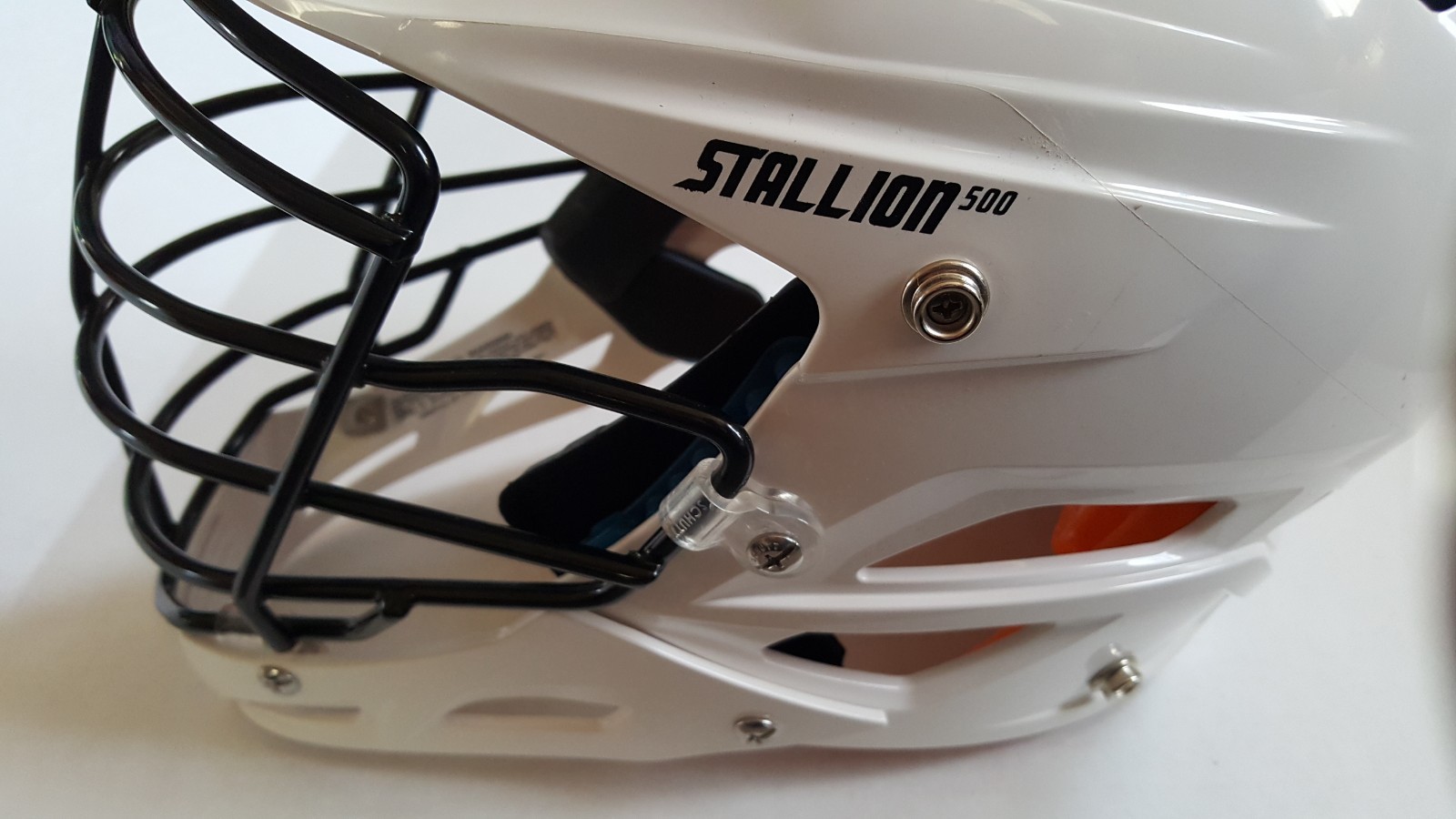 Schutt Stallion 500 Lacrosse Helmet Medium White New