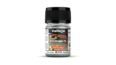 Moss Green Texture Paint by Vallejo for Realistic Terrain and Vegetation 50g