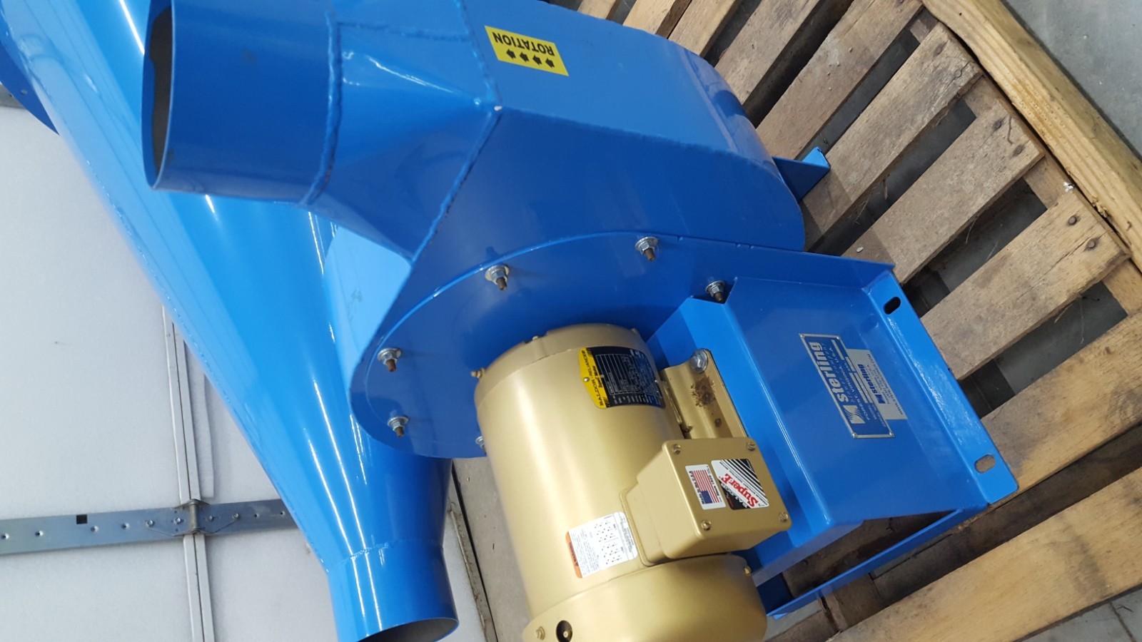 NEW Sterling 5 HP Plastics Material Blower 6005FD ARR 4 w/ 38