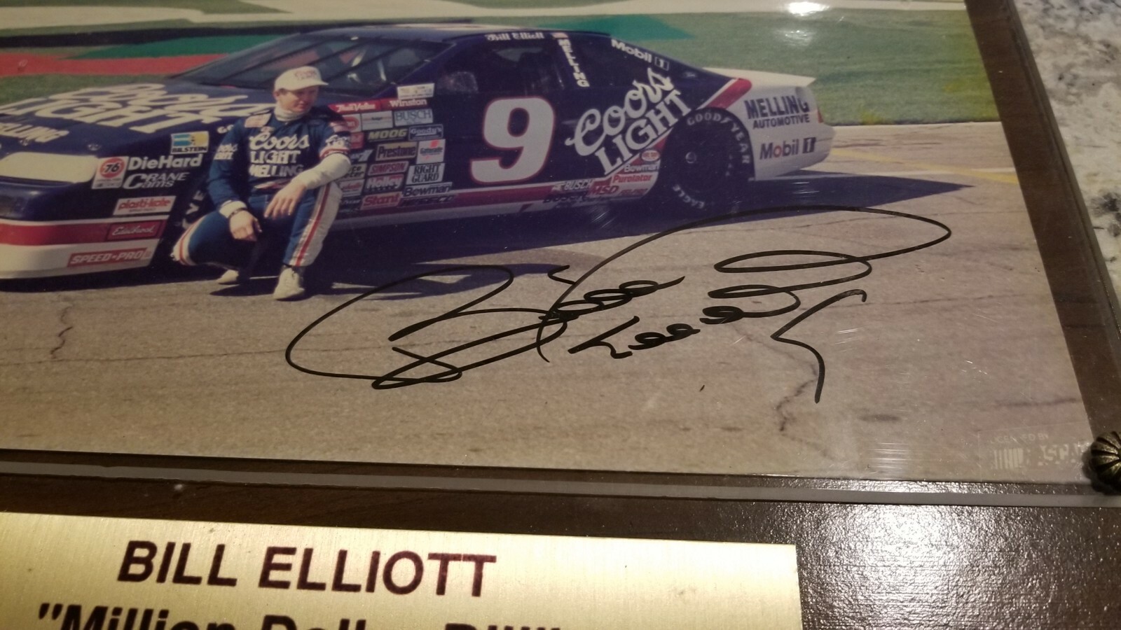 Authentic Autographed NASCAR - Bill Elliott