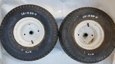 Reifen f/ür den Aufsitzm/äher 15x6.00-6 4pr mit Schlauch und geradem Ventil Komplettrad Rasentraktor