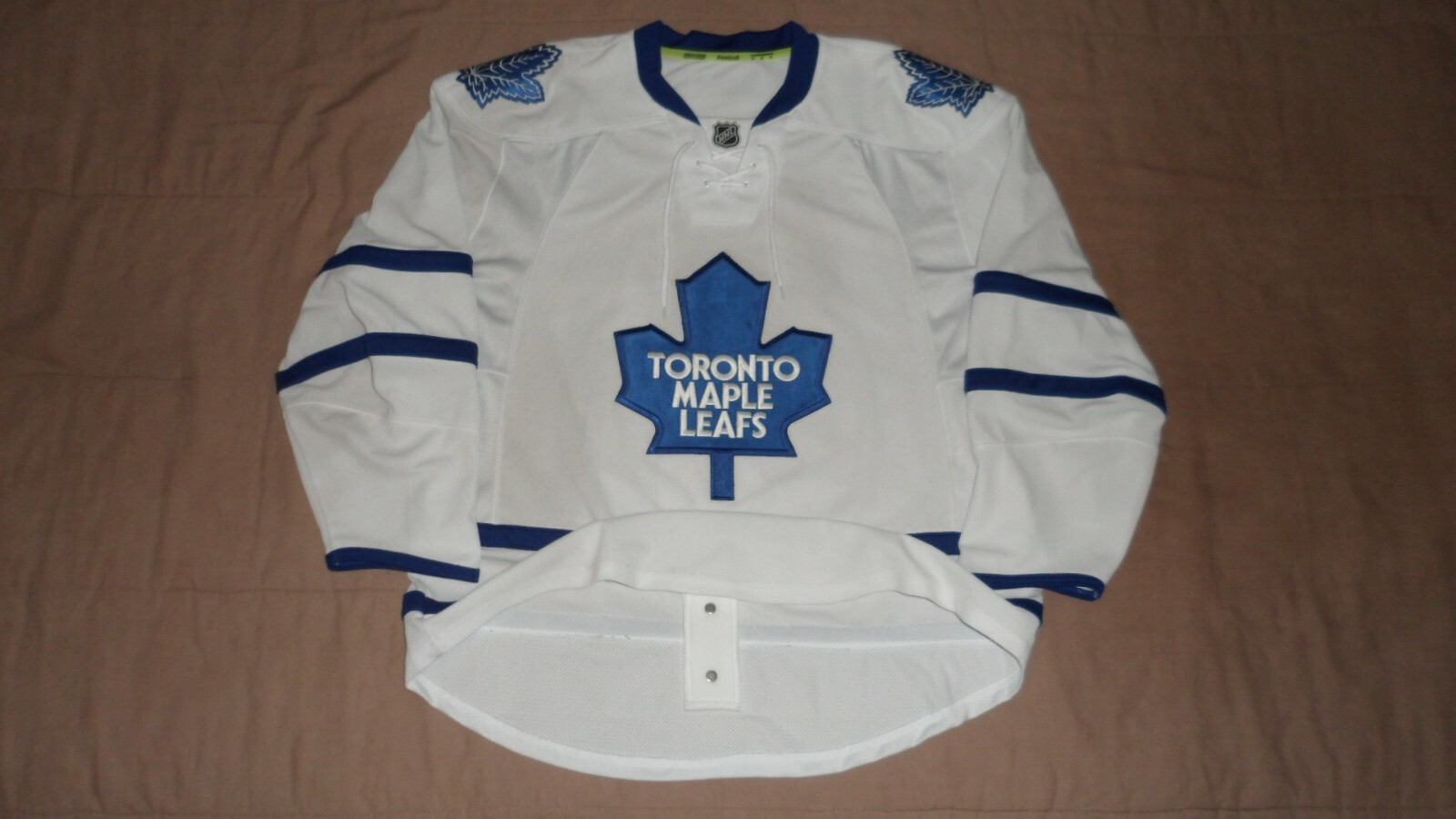 Toronto Maple Leafs White Reebok Fight Strap NHL Hockey