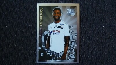 BRIGHT STICKER PANINI  FOOT 2019/2020 AURELIEN CHEDJOU AMIENS LE ROC # 37MINT