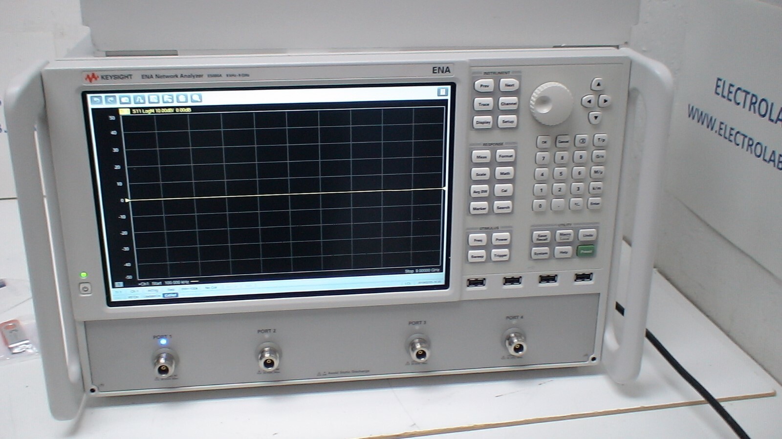 Keysight ENA Series  E5080A  9 KHz - 9 GHz Network Analyzer op: 17/1E5/495/Win 7