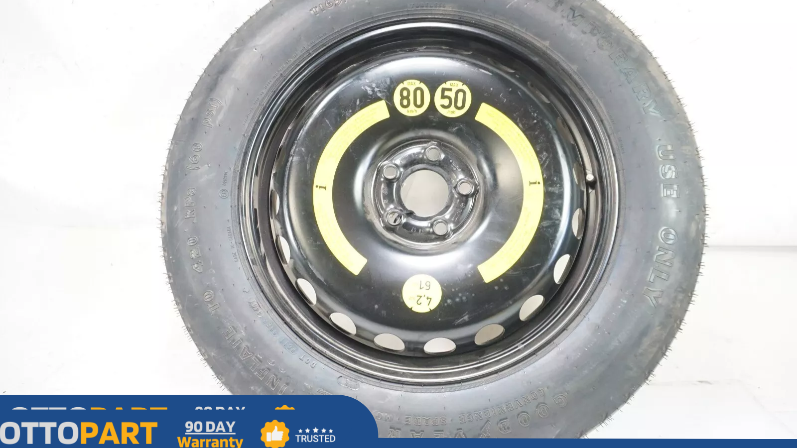 2007-2012 Mercedes X164 GL450 GL550 Donut Spare Tire Wheel Rim 155 90 18" OEM
