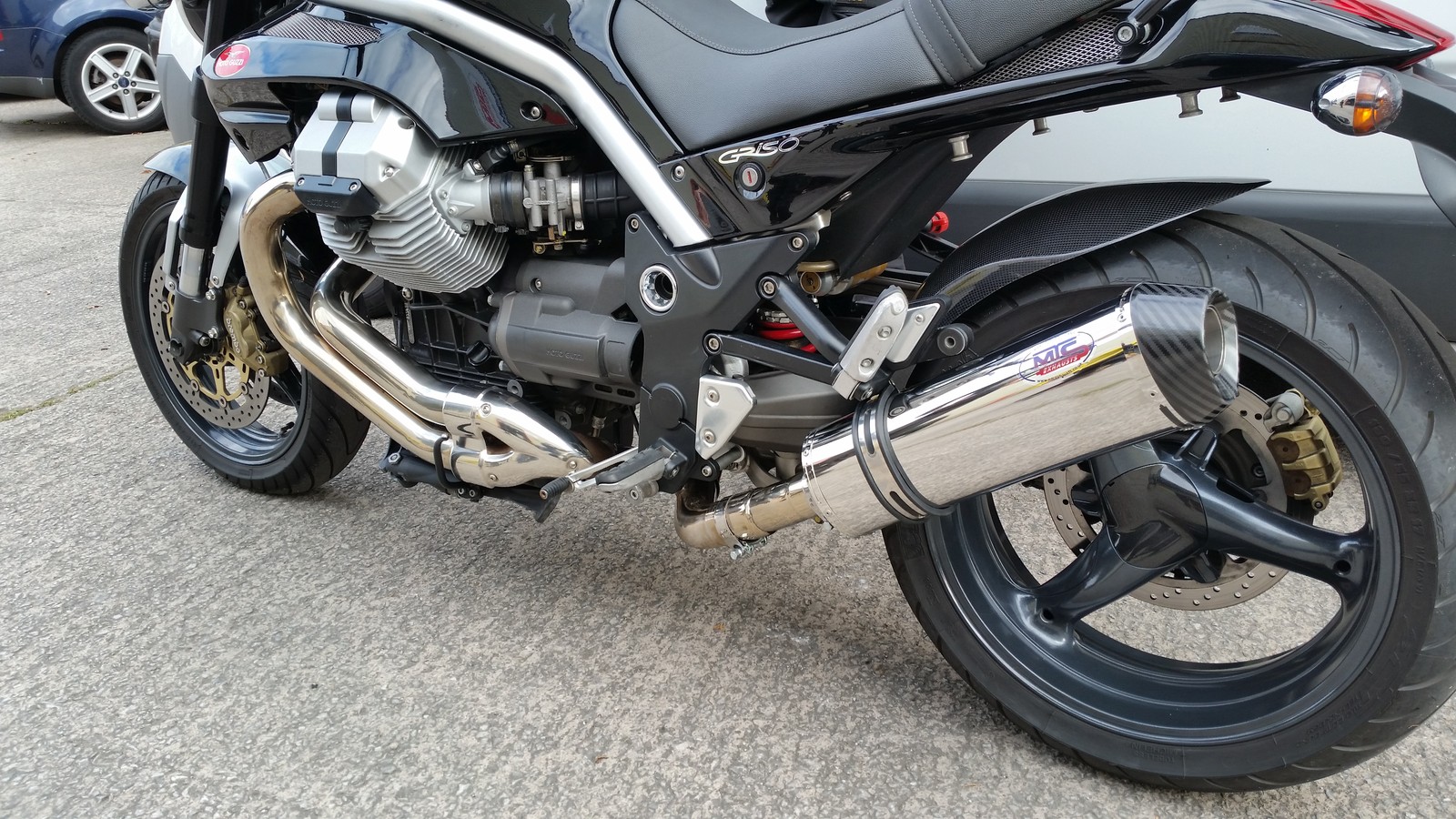 moto guzzi griso exhaust