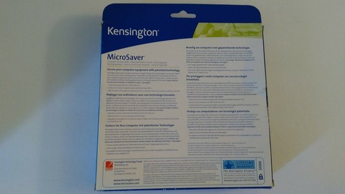 BRAND NEW! Kensington MicroSaver NoteBook Security Cable Lock 64068-Complete Set