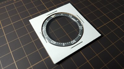 Seiko Mod, silver Skx homage bezel insert for Skx007 and other Seiko watches