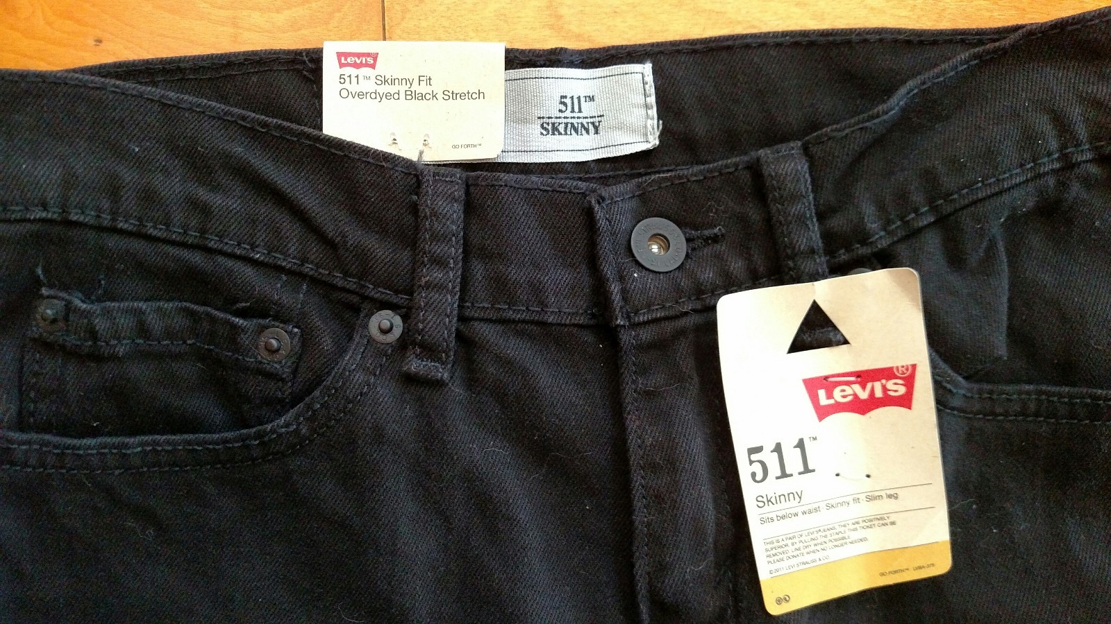 Authentic Levis Boys Youth 511 Skinny Denim Jeans sz 14 or 27