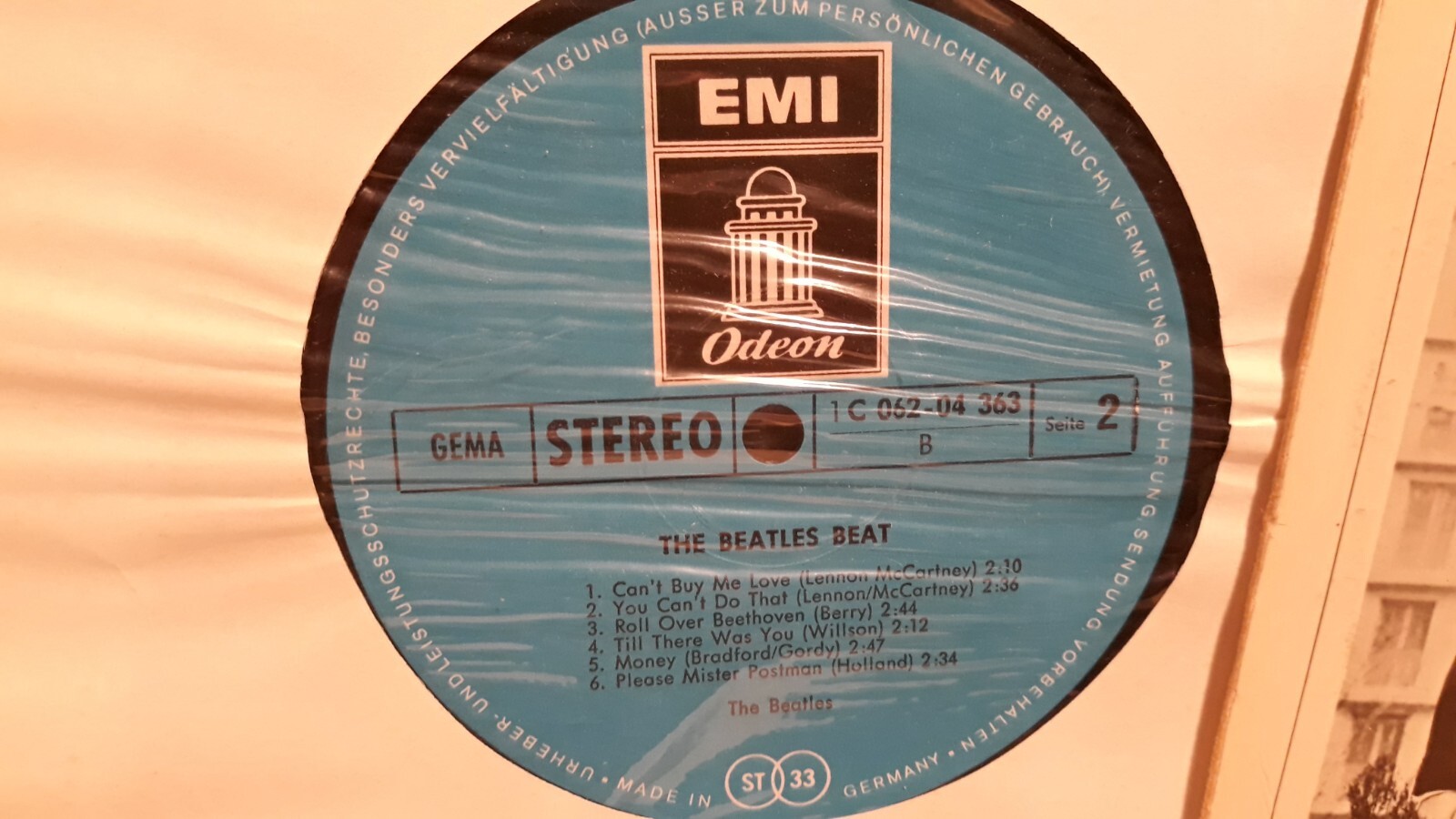THE BEATLES - "THE BEATLES BEAT" / EMI-ODEON RECORDS (GERMANY) 1969
