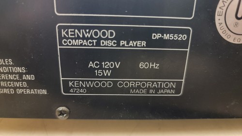Kenwood DP-M5520 Multiple Compact Disc Player with 6 Disc Magazine