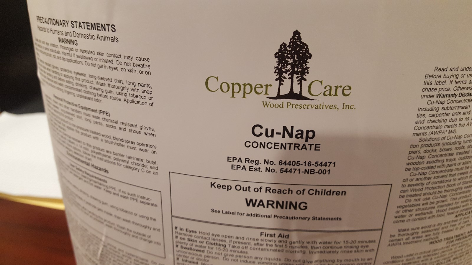 DC-605  Cu-Nap 8% - 5 Gallons (18.93 l)