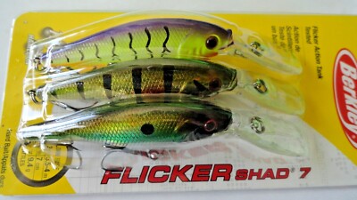 Berkley Flicker SHAD #5, #7 (Select Size) (Select Color) EXCLUSIVE 3-PACK