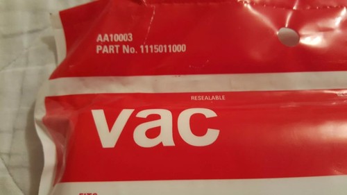 VAC DIRT DEVIL STYLE U-- 3 BAGS AA10003  ALLERGEN MEDIA NEW