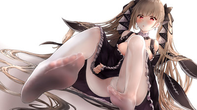 Anime girls digital art artwork portrait 2d  upskirt Playmat Game Mat Desk