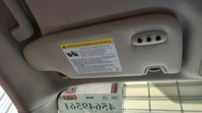 2017-2020 Ford Fusion LH Driver Side Interior Cloth Sun Visor Sunvisor Trim-BQ