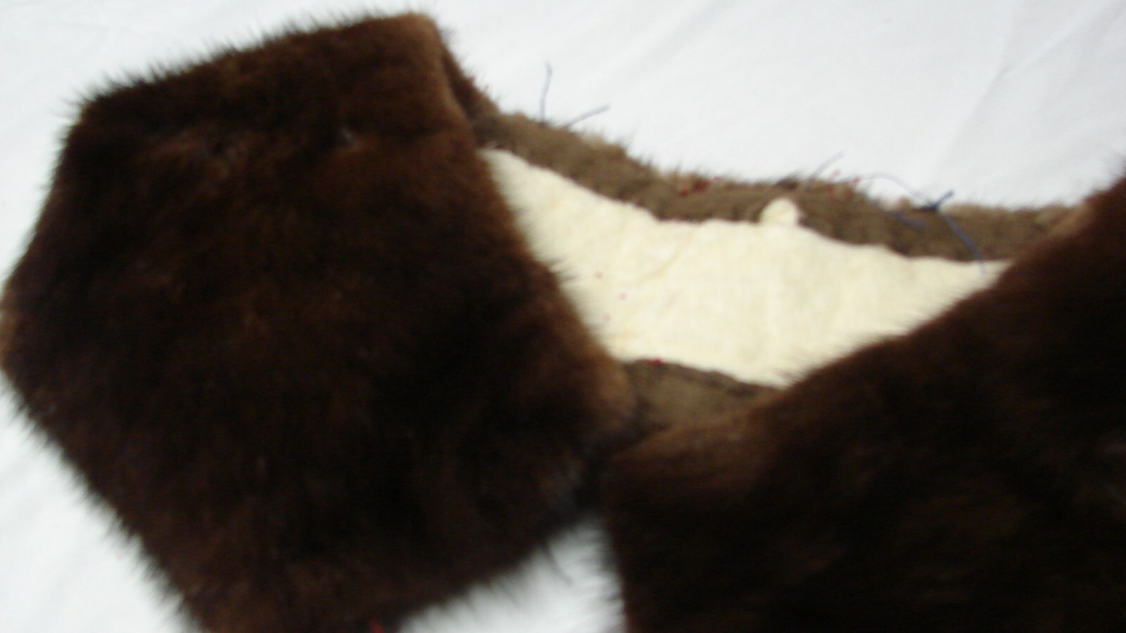 1940s 50s VINTAGE WIDE MINK FUR COAT COLLAR