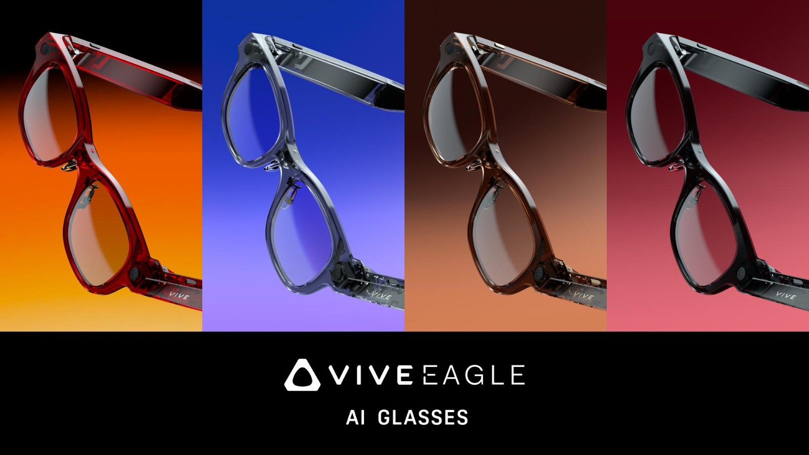 HTC VIVE EAGLE AI Smart Glasses with live translation, Bluetooth 