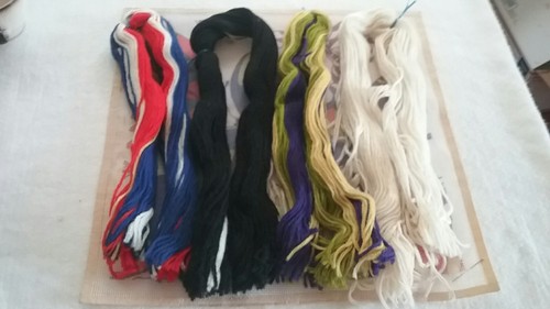 Vintage Alexandra Hill Needlepoint Kit Butterflies  Wool Yarn Mesh Canvas K-327