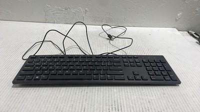 Dell KB216t KB216 Wired USB Full Size Quiet Chiclet Desktop Keyboard Black