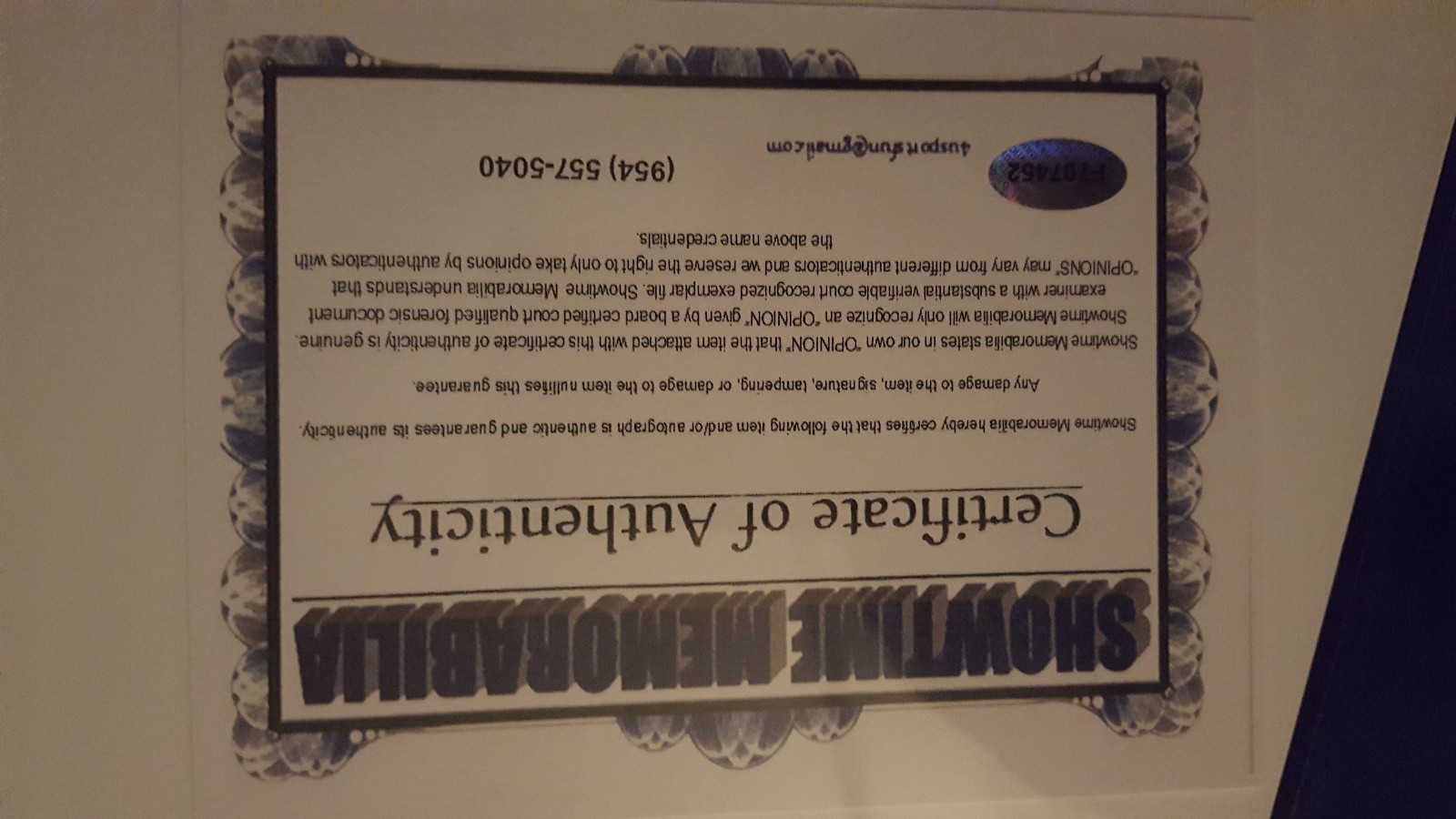 Peyton Manning 18 & Dan Marino 13 Autographed COA Autographed Photo