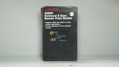 Ademco Universal 8 Zone Remote Point Module 4208U Open Box