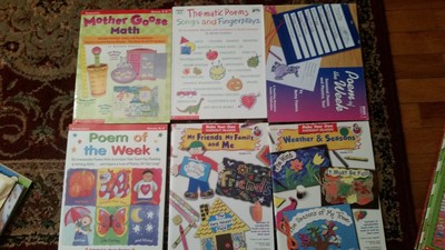 Homeschool Early Childhood PK - 2 Scholastic Wookbooks Poems Reading Math ETC