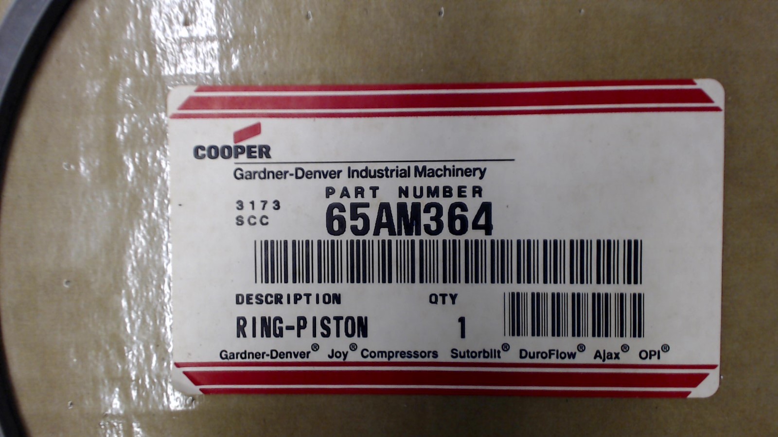 Gardner Denver 65AM364 Piston Ring