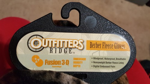 OUTFITTERS RIDGE FUSION 3-D BERBER FLEECE GLOVES Adult XLG