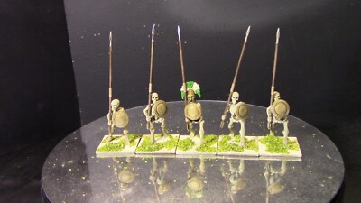 (WM) Pro-Painted 28mm Wargames Atlantic Skeleton Pikemen - Green/white
