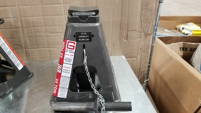 Gray 25TF Stands 2 Pk 25 Ton Lift Cap 20 In Max Lift H Pin Style Vehicle Stands