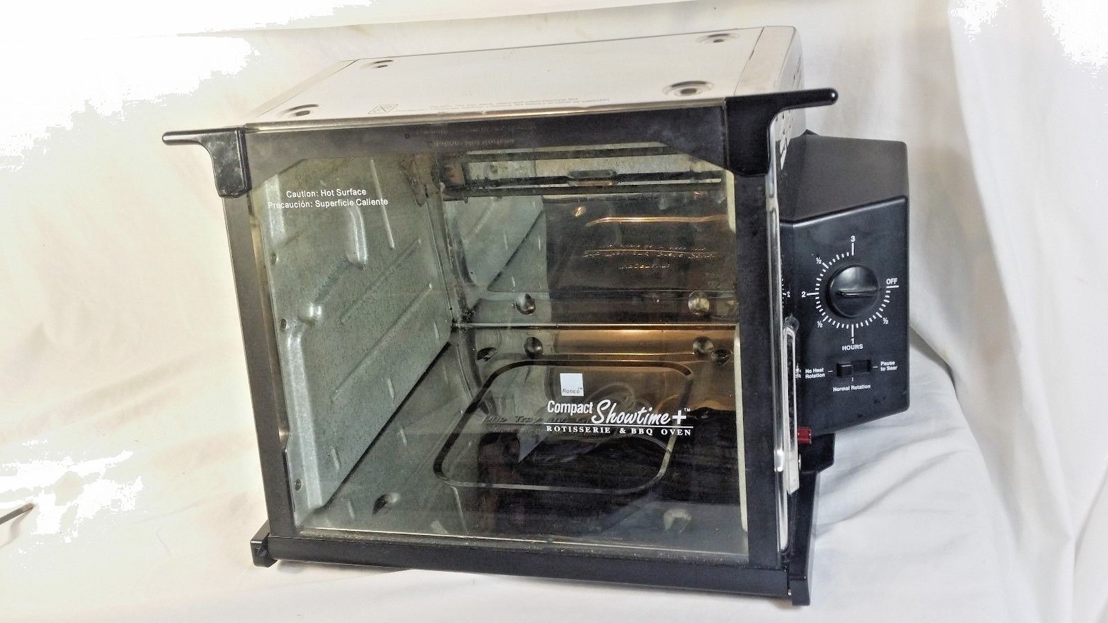 Ronco Showtime Rotisserie & BBQ Stainless Steel Model 3000 w/ accessories Extras