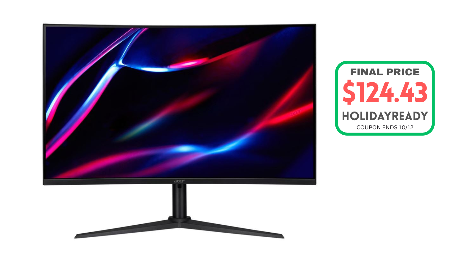 Acer - acer 2k 144モニター Acer Nitro XZ240Q Pbmiiphzx 23.6-inch 1500R Curved Zero