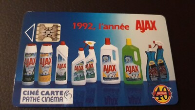 CINECARTE PATHE CINEMA Nº 82 - '' 1992 l'année AJAX '' - 500 EX LUXE-NEUVE?