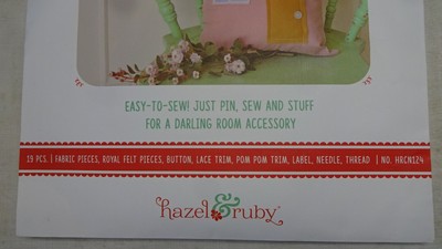 HOUSE PILLOW Make It In An Afternoon Pin-Sew-Stuff Kit by Crafternoon Complete