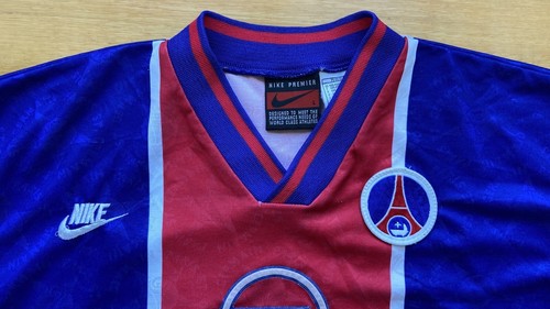 PARIS SAINT GERMAIN 1995 1996 HOME SHIRT JERSEY NIKE sz L MEN #10