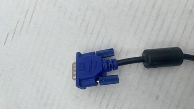 VGA SVGA 15-Pin Male to Male Monitor Video Cable Blue Black