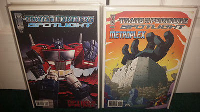 IDW Transformers Spotlight B LOT Optimus Megatron Arcee Jazz Drift Blurr Orion +