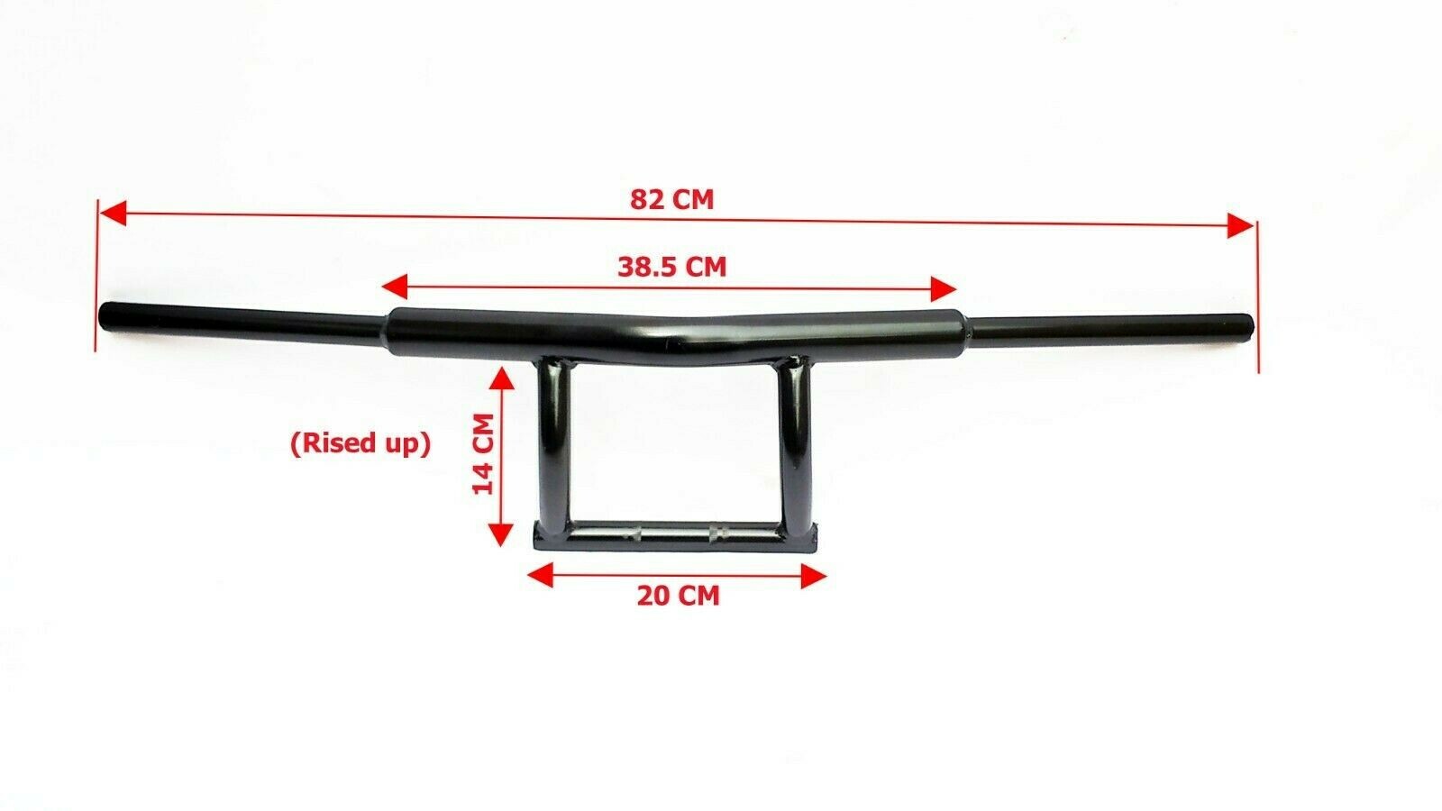 UNIVERSAL 7/8" MOTORCYCLE HANDLEBAR BLACK CUSTOM BOBBER HARLEY CHOPPER 