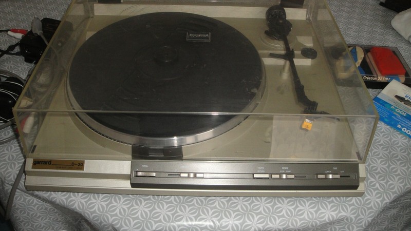 Platine Audio Vynil Disque Vintage Garrard D-20 
