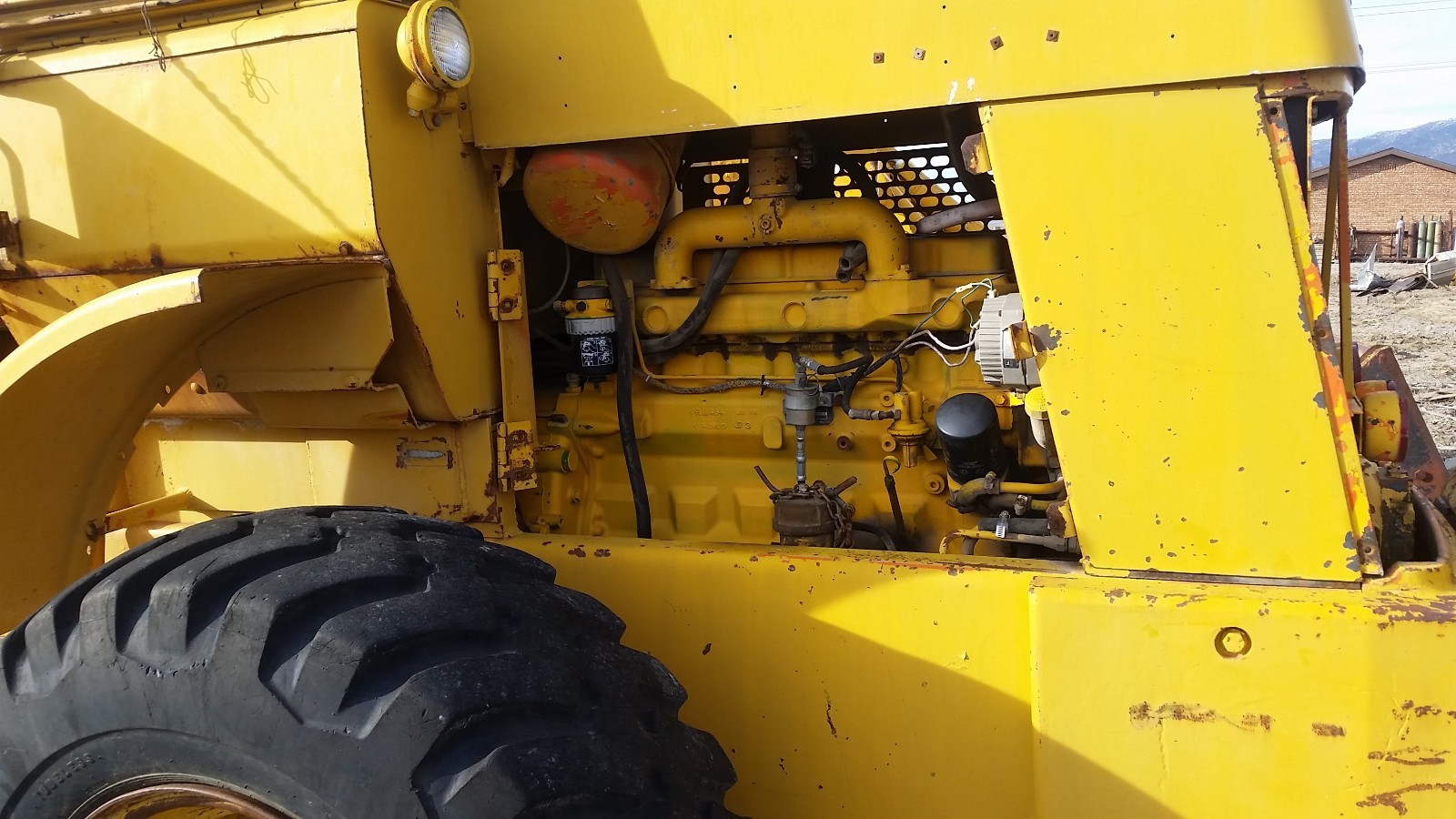 John Deere 544A Front end wheel loader with forks