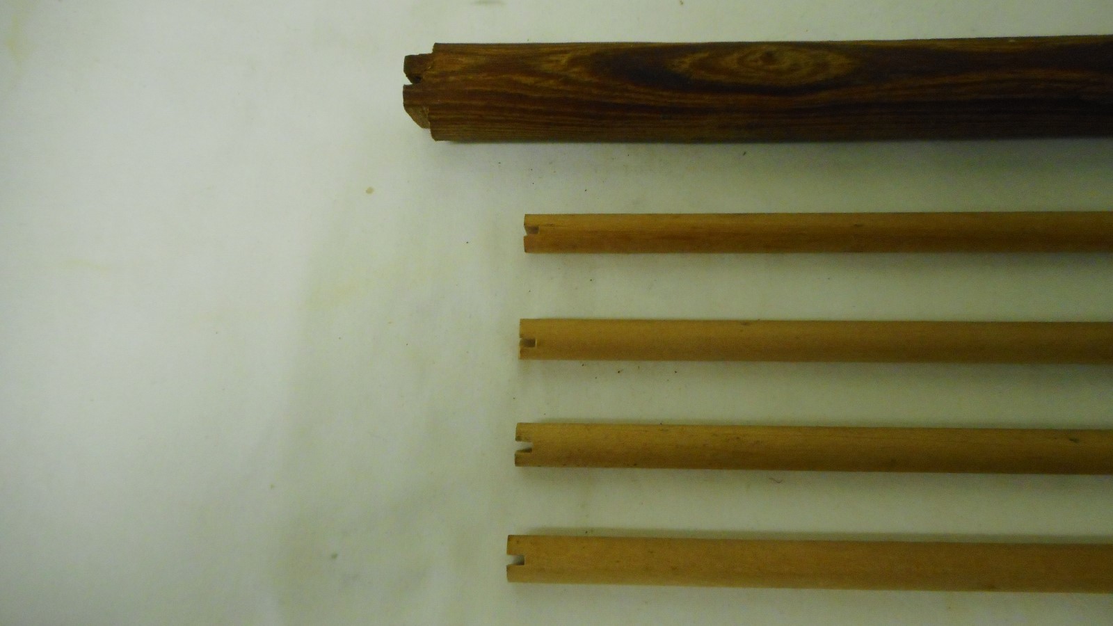 5 Original Vintage Birdcage Wood Perches 1-1inch 4-1/2 inch Diameter Patina