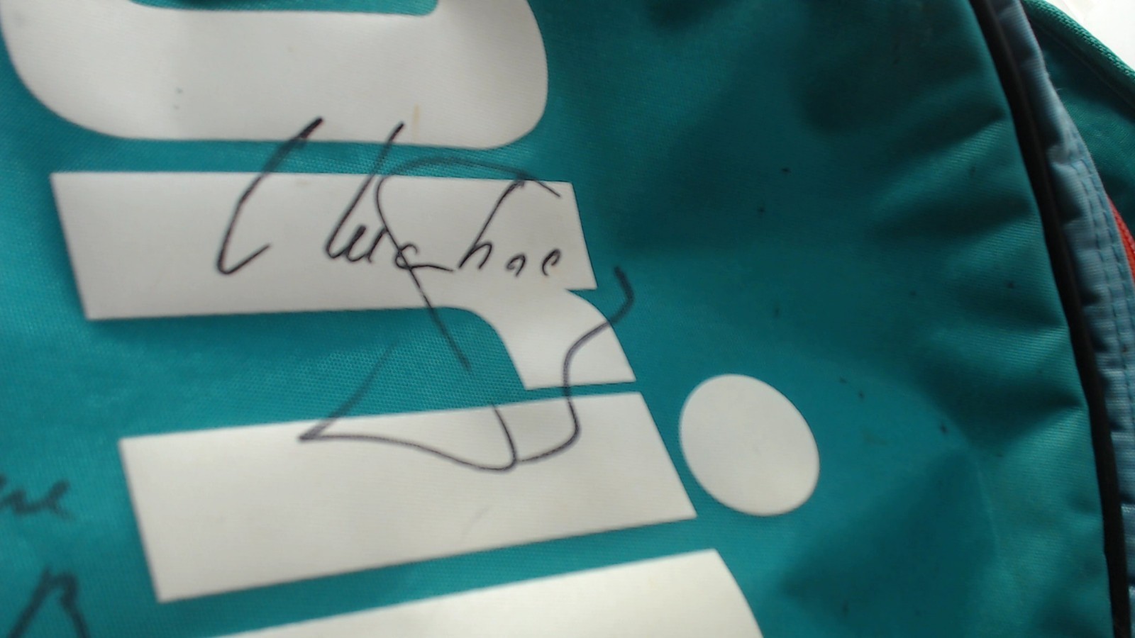 Vintage Prince Benetton Sportsystem Tennis Racquet Pro Team Bag many Autographs