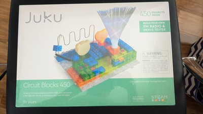 JUKU STEAM Circuit Blocks 450 Projects Kit FM Radio Electronic Lab Ages 8+ STEM