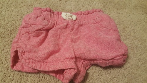 Baby girl OLD Navy Size 12-18 Month Shorts Lot Of 3 flowers pink yellow